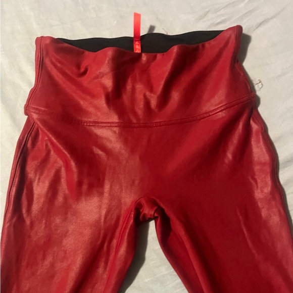 Spanx Crimson red faux leggings - Picture 3 of 6